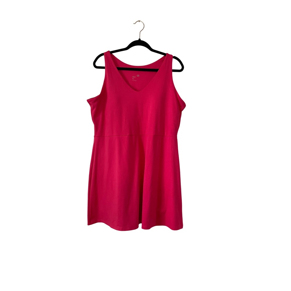GapFit Womens Pink V-Neck Sleeveless Active Exercise Workout Dress XL